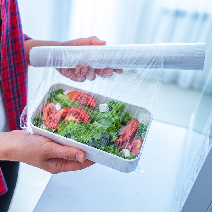 Compostable food cling film
